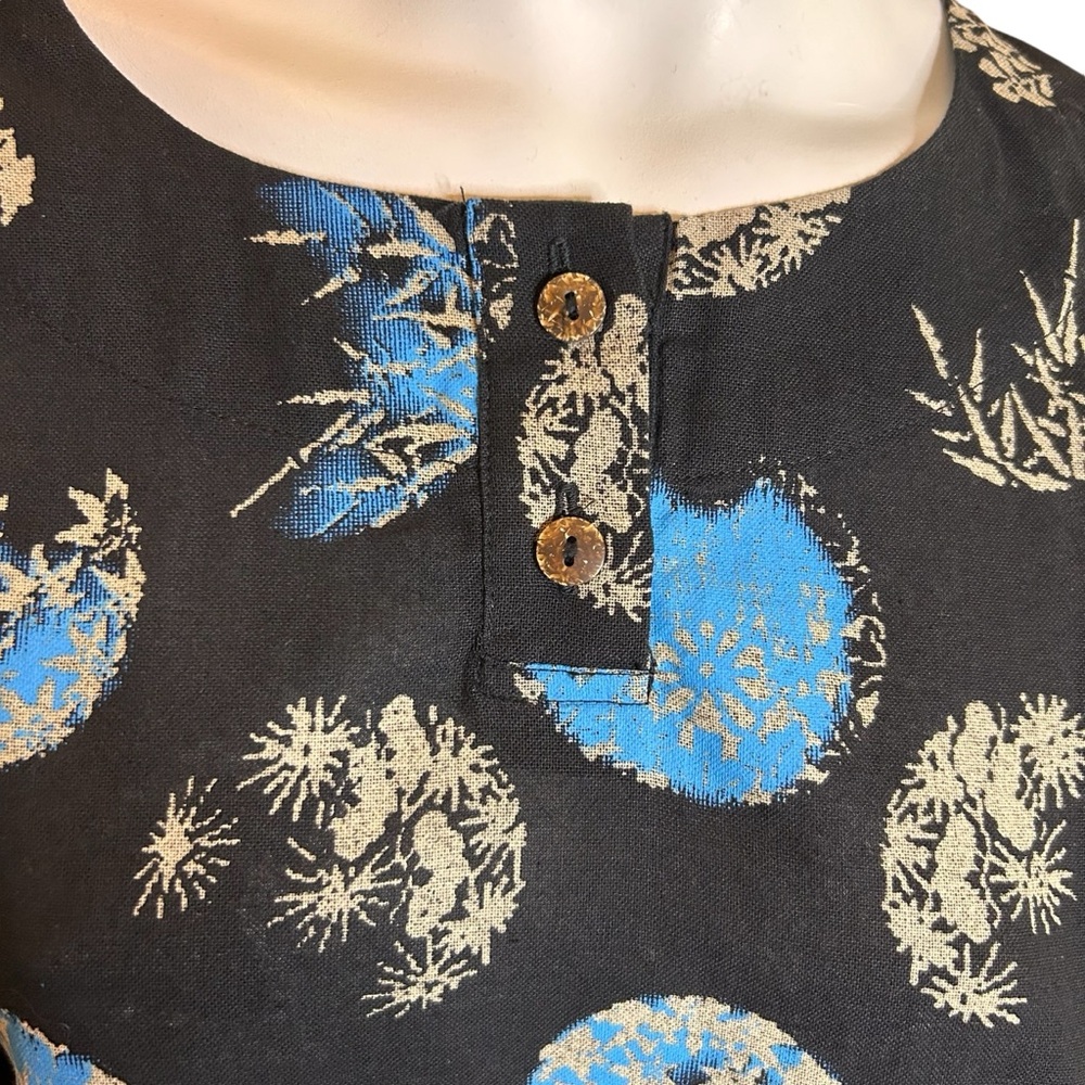 NWT CUPCAKE International Tunic Top Small Black Cotton - Picture 5 of 12